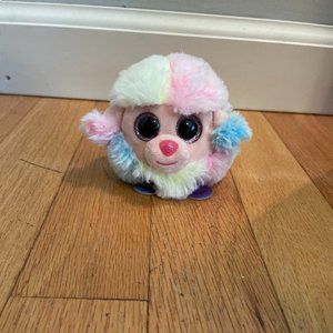 Rainbow Poodle Ty Puffies